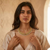 Regal Majesty, Antique Ruby Choker Necklace with Matching Jhumka Earrings