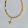 Green Stone Star Anklet