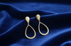 Golden Teardrop Elegance