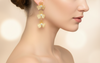 Golden Clover Cascade Earrings
