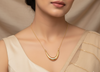 Arc Gold Pendant Necklace