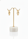 Twisted Gold Hoop Earrings