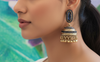 Blue Aura Jhumka
