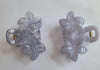 Dual-Tone Flower Claw Clips