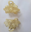 Dual-Tone Flower Claw Clips