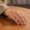 18K Gold-Plated Iconic Wrap-Around Gold Nail Bracelet