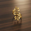 Golden Leaf Adjustable Ring